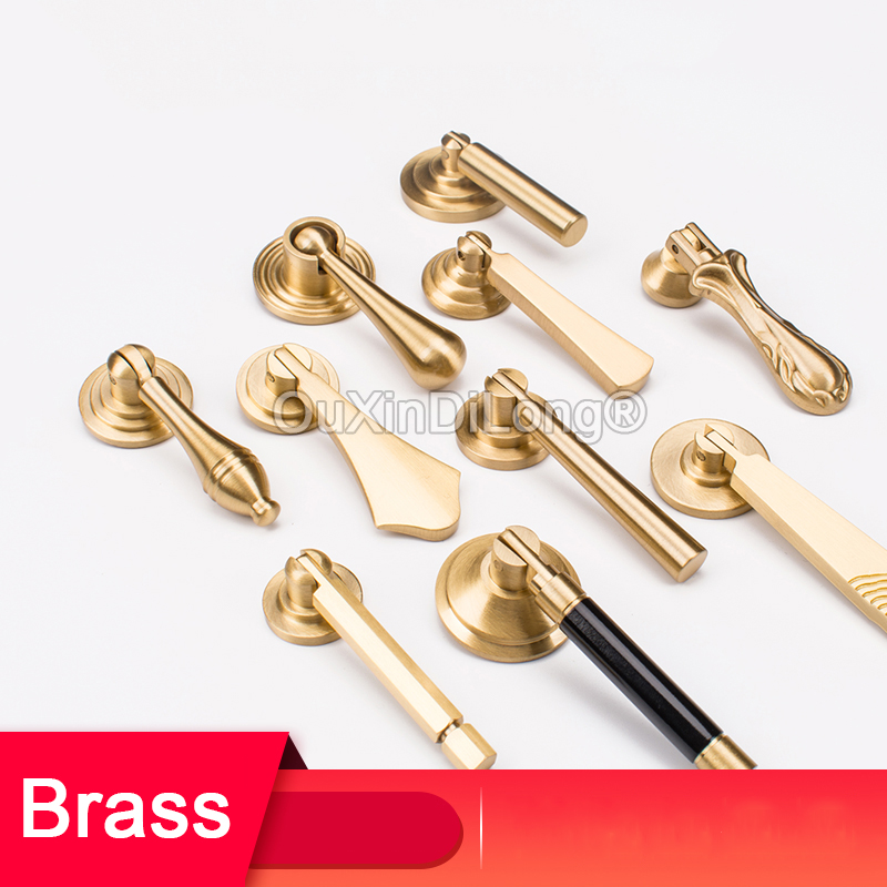 Furniture Hardware Drop Pulls - 1 SZT. Mosiężne uchwyty w stylu