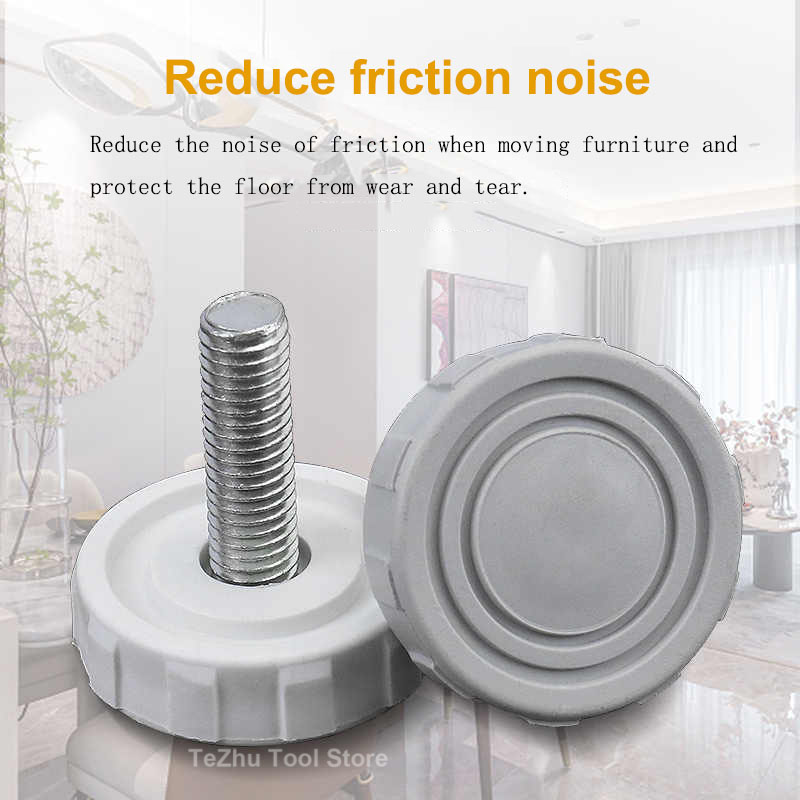 Furniture Screw Type - Śruba poziomująca M6 M8 M10, plastikowa,