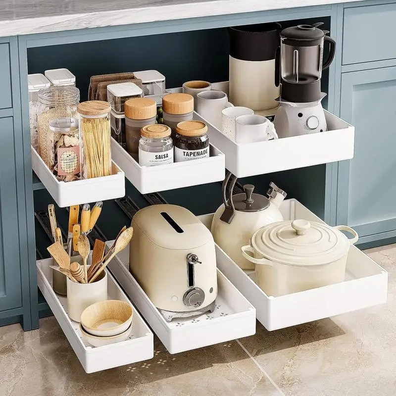Drawer Slide Pair - Organizer kuchenny wysuwany do szafki, taca