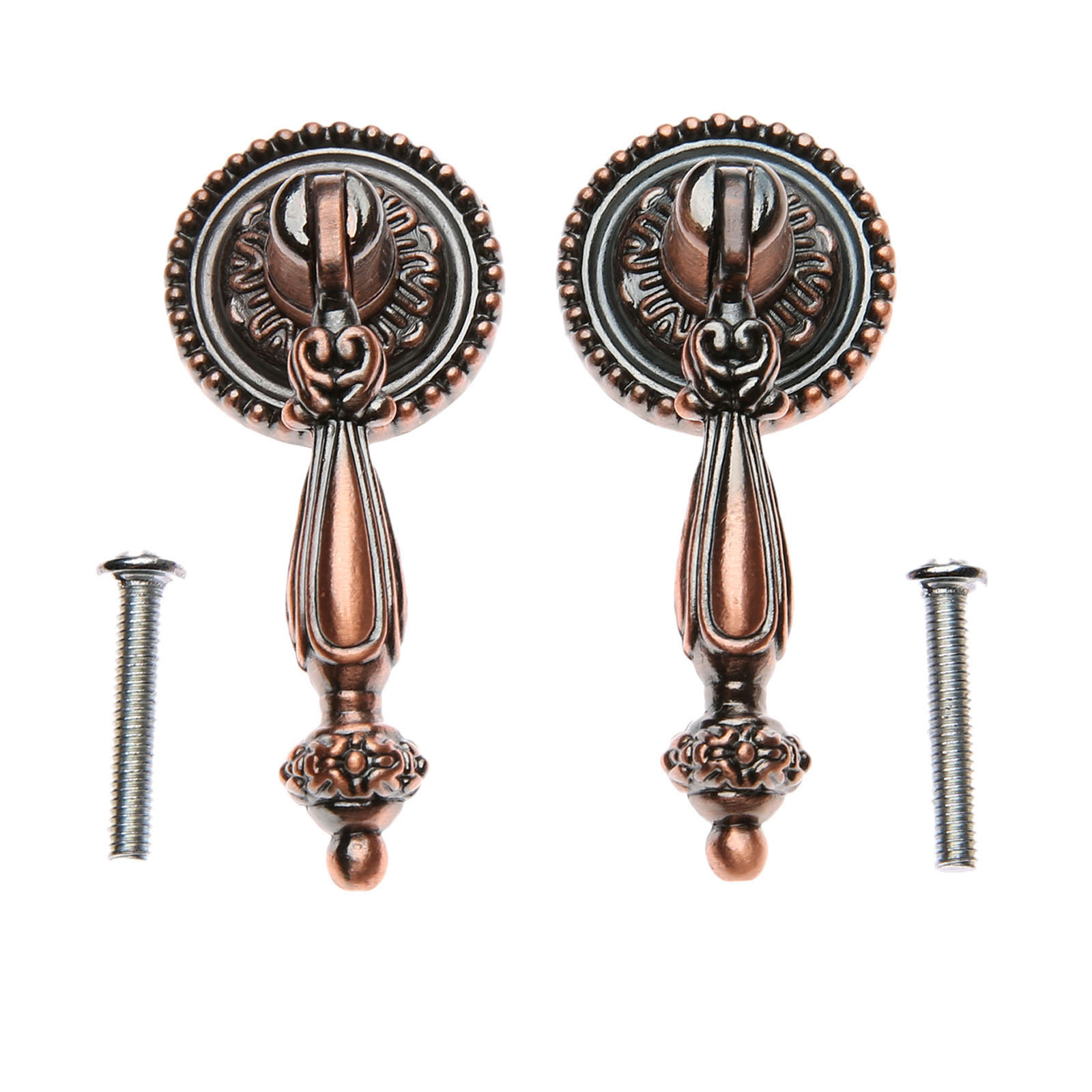 Furniture Hardware Drop Pulls - 2 szt. Antyczne uchwyty do szuflad