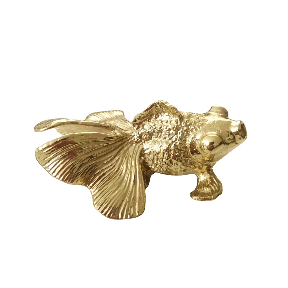 Unique Furniture Hardware Pulls - 1szt Złota rybka Gałka z litego