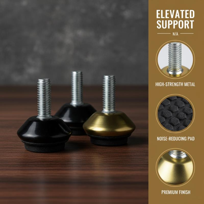 Furniture Screw Type - 4 szt. Regulowane nóżki do mebli,