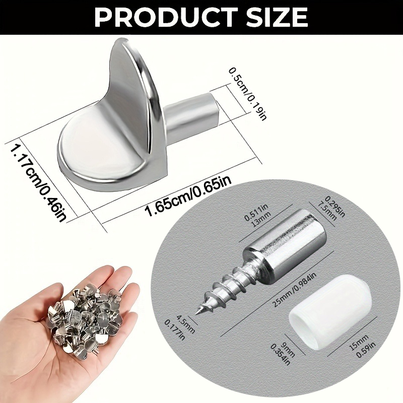 Metalowe wsporniki półek, 2 ro – Furniture Screw Type recenzja i cena