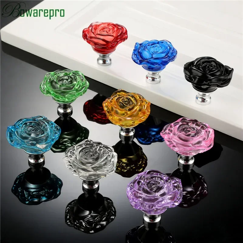 Bowarepro 50MM kryształowa róż – Cabinet Knob Round recenzja i cena