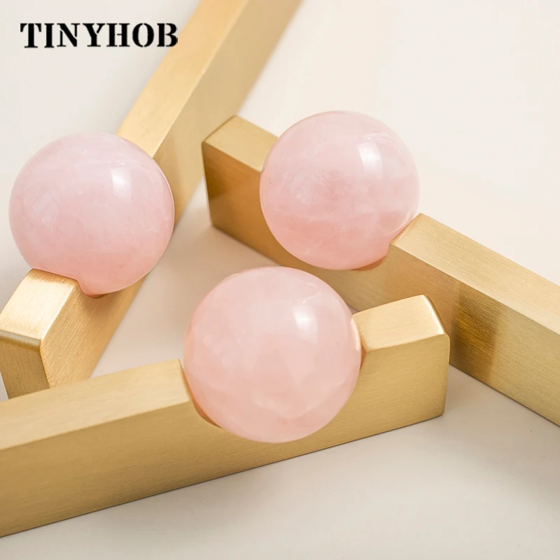 Biała kryształowa kula + mosię – Furniture Hardware Drop Pulls recenzja i cena