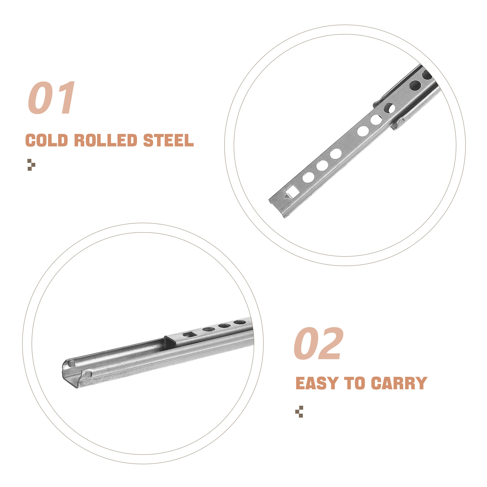 2 szt. Odłączane prowadnice do – Drawer Slide Pair recenzja i cena