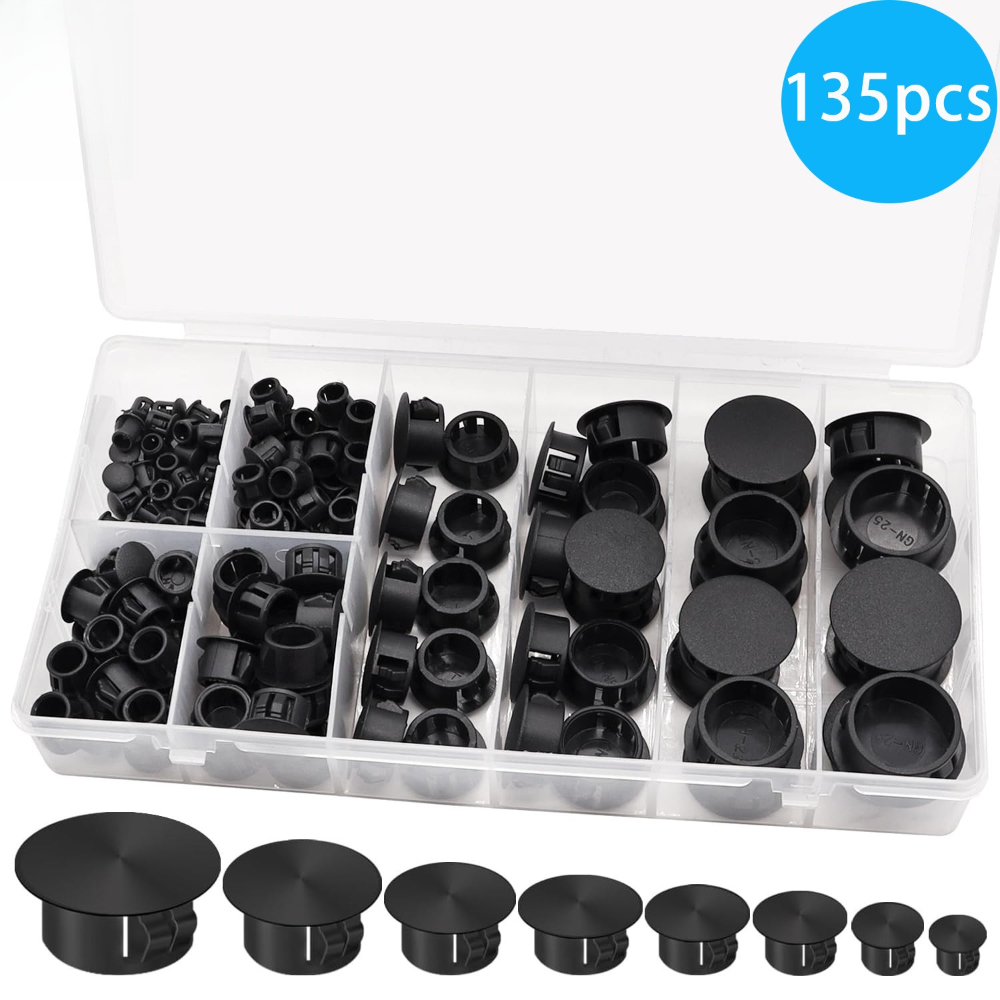 135 szt. Czarne zaślepki śrubo – Furniture Screw Type recenzja i cena
