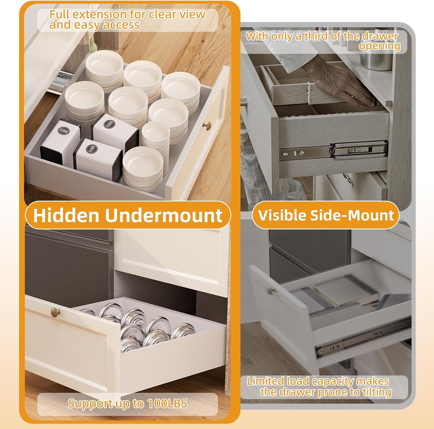 Prowadnice do szuflad podwiesz – Drawer Slide Pair recenzja i cena