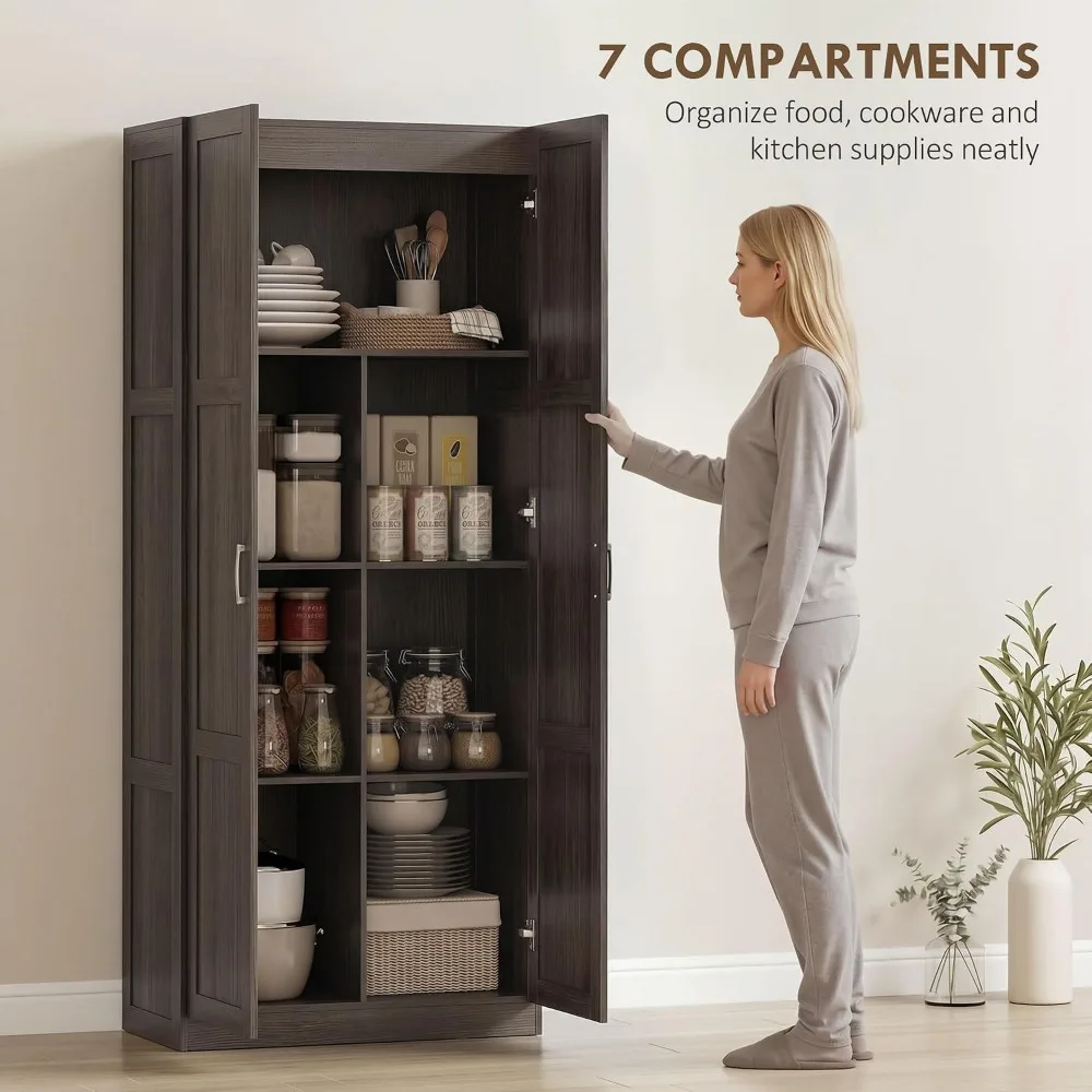 HOMCOM Wysoka szafka kuchenna  – Soft Close Hinge recenzja i cena
