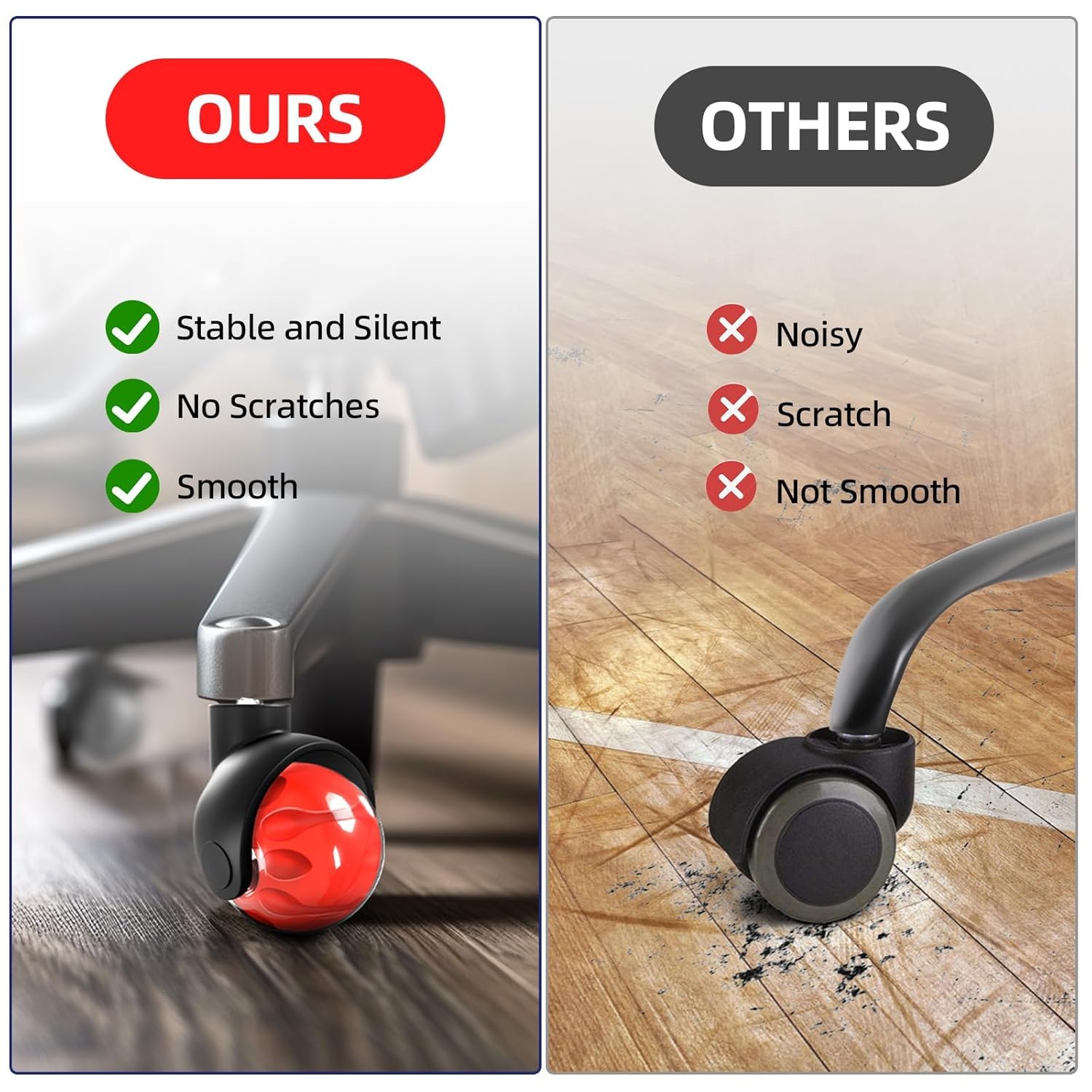 (5 sztuk) Kółka do krzeseł biu – Furniture Screw Type recenzja i cena