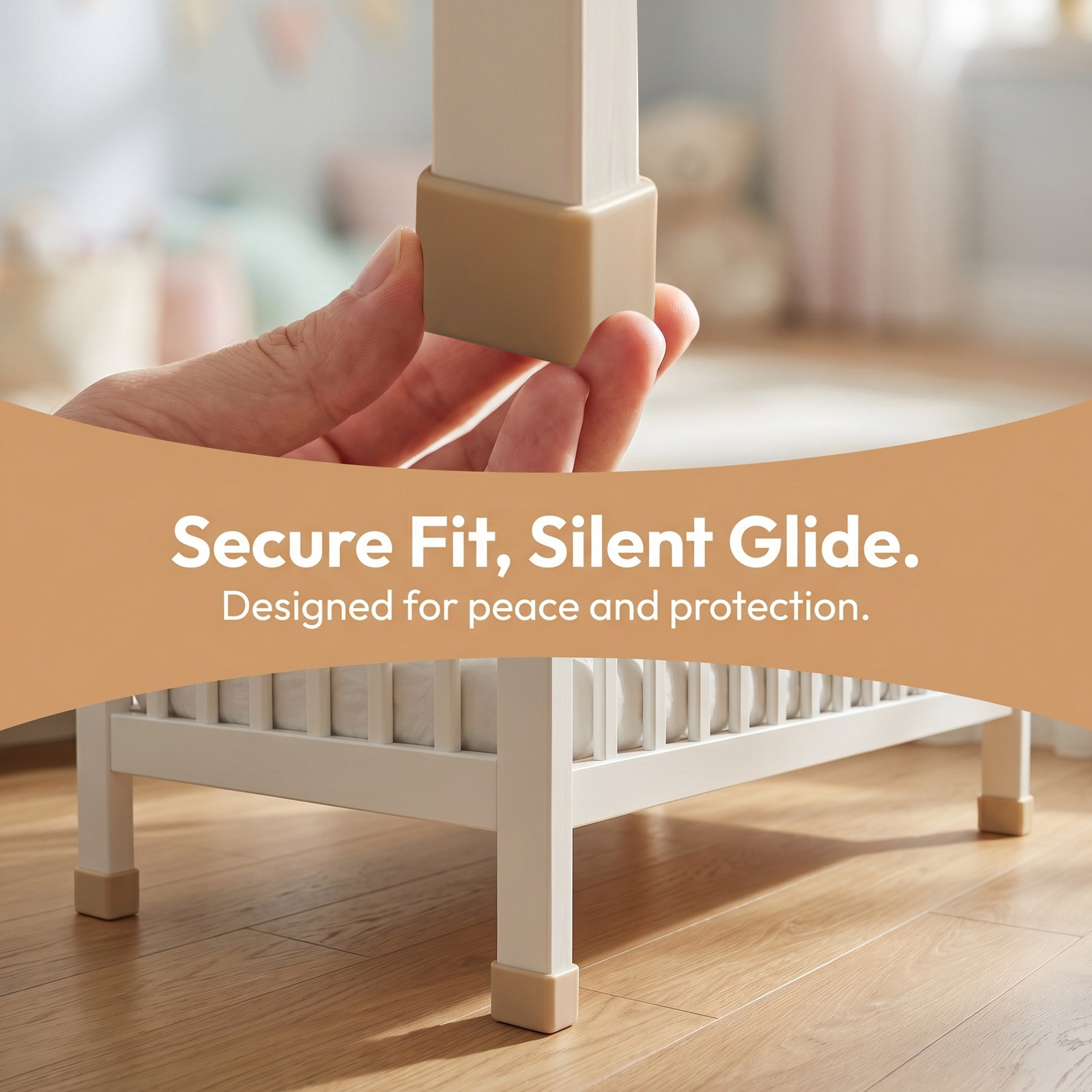 2 szt. Nakładek na nogi łóżecz – Furniture Foot Pad recenzja i cena