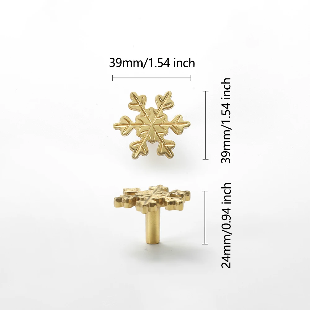 Mosiężna szafka śnieżynka klam – Unique Furniture Hardware Pulls recenzja i cena