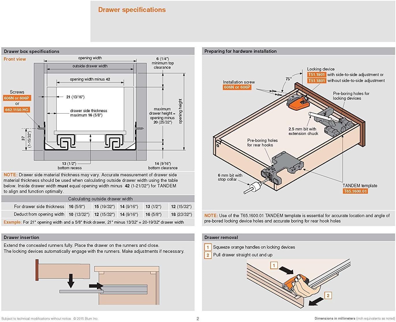 21-calowe prowadnice do szufla – Drawer Slide Pair recenzja i cena